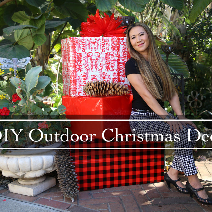 DIY Easy Outdoor Christmas Decoration Idea and Inspiration for Your Garden Landscape