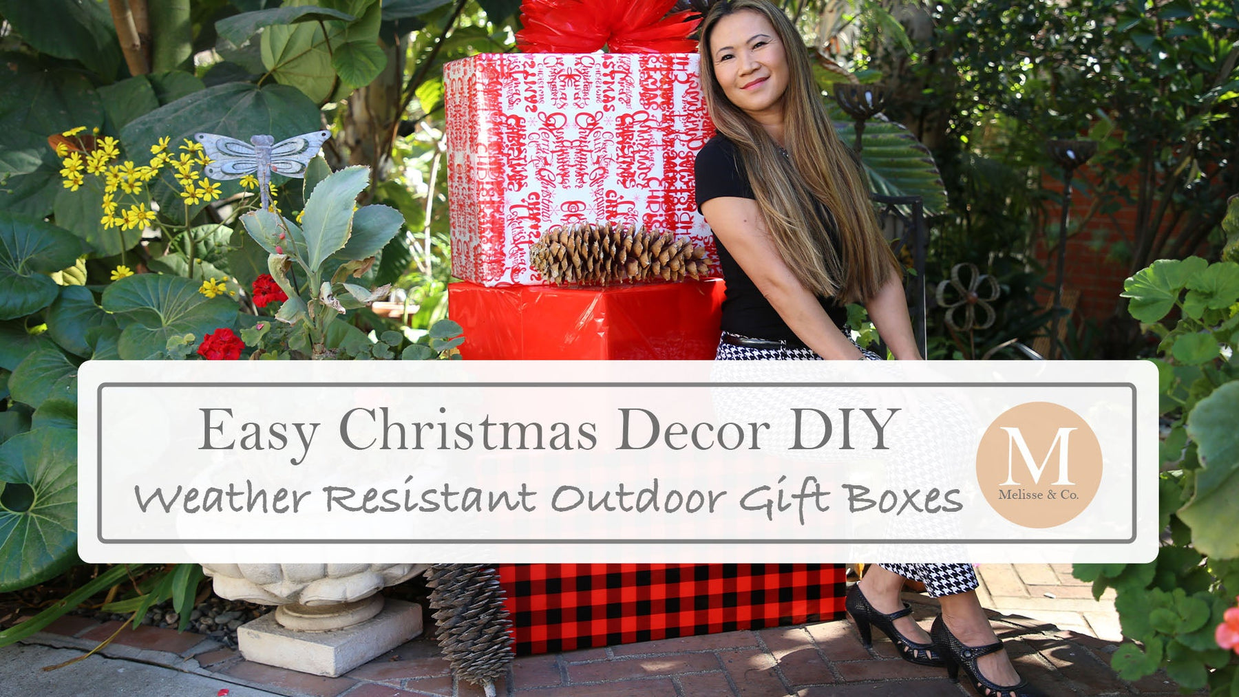 DIY Easy Outdoor Christmas Decoration Idea and Inspiration for Your Garden Landscape