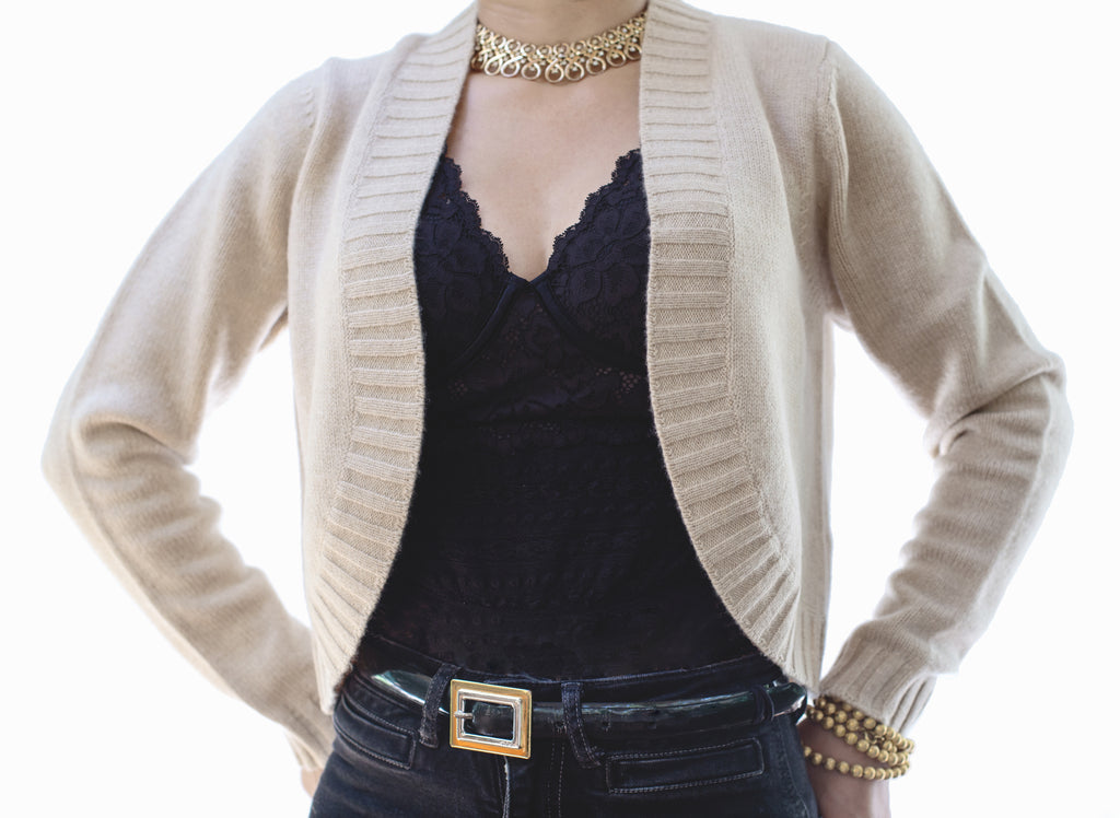 Cashmere shop shrug cardigan